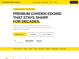 GardenEdge - COMPANY PAGE website preview