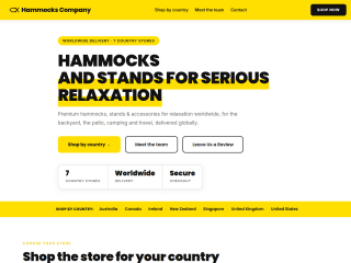 Hammocks - COMPANY PAGE website preview