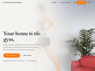 Home Fitness - Ireland website preview