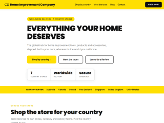 HomeImprovement - COMPANY PAGE website preview