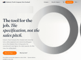 Industry Tools | NZ website preview