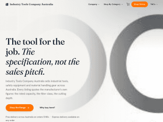 Industry Tools | Australia website preview