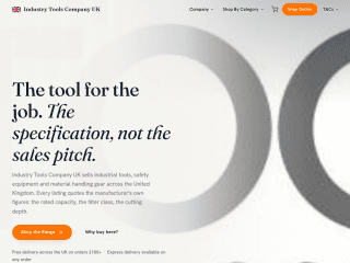Industry Tools | UK website preview