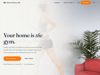 Home Fitness - UK website preview