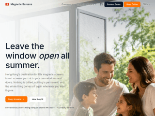 Magnetic Insect Screens Hong Kong website preview