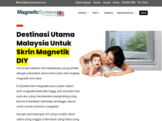 Magnetic Insect Screens Malaysia website preview