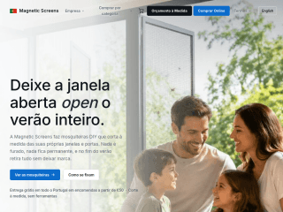 Magnetic Insect Screens Portugal website preview