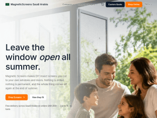 Magnetic Insect Screens Saudi Arabia website preview