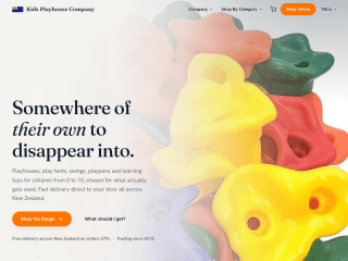 Kids Playhouse - NZ website preview