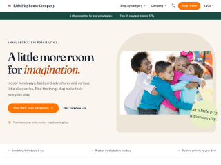Kids Playhouse - USA website preview