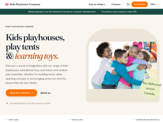 Kids Playhouse - CA website preview