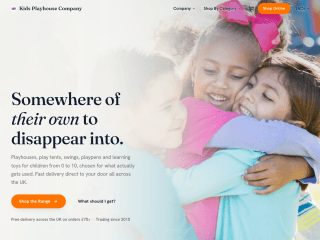 Kids Playhouse - UK website preview