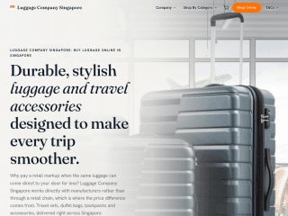 Luggage Co Singapore website preview