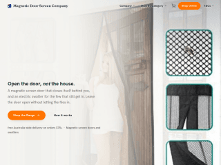 Magnetic Door Screen Australia website preview