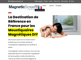 Magnetic Insect Screens France website preview