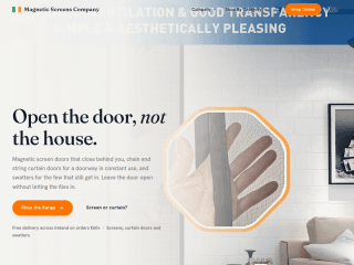 Magnetic Insect Screens Ireland website preview