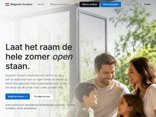 Magnetic Insect Screens Netherlands website preview