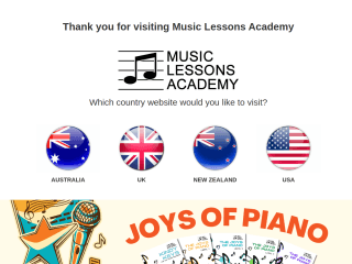 Music Lessons Academy website preview