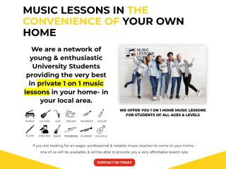 Music Lessons Academy Australia website preview