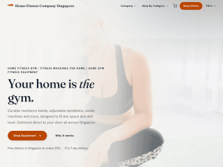Home Fitness - Singapore website preview