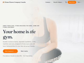 Home Fitness - Canada website preview