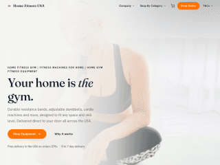 Home Fitness - USA website preview