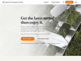 Lawn Care Canada website preview