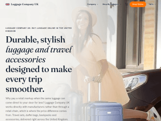 Luggage Co UK website preview