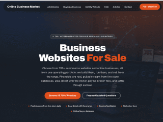 Online Business Marketplace website preview