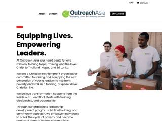 Outreach Asia website preview