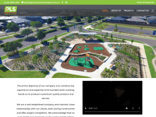 Perfection Landscape Services website preview