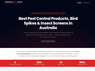 pestcontrolservice.com.au website preview