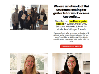 Guitar website preview