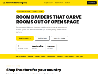 RoomDivider - COMPANY PAGE website preview