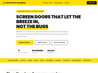 Fly Screen Door website preview