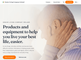 Senior Living Accessories - Ireland website preview