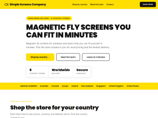 SimpleScreens - COMPANY PAGE website preview