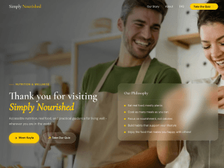 simplynourished.net.au website preview