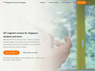 Magnetic Insect Screens Singapore website preview