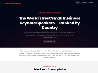 smallbusinessspeakers.com website preview