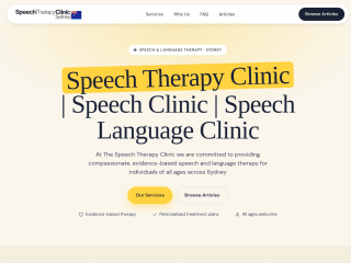 SpeechTherapyClinic.au website preview