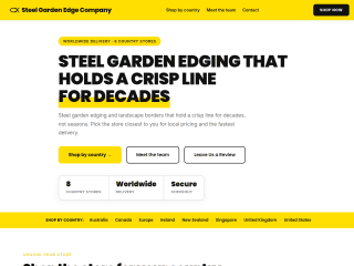 Steel Edging Company website preview