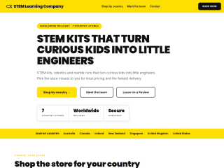 STEM Learning website preview