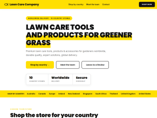 Lawn Care website preview