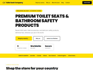 Raised Toilet Seat website preview