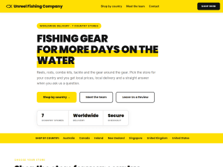 unreelfishing.company website preview