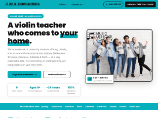 Violin website preview