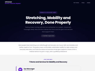 vipstretch.com website preview